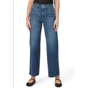 Paige Jeans Anessa Wide Leg Raw Hem Jeans in Color Ancient Size 31
